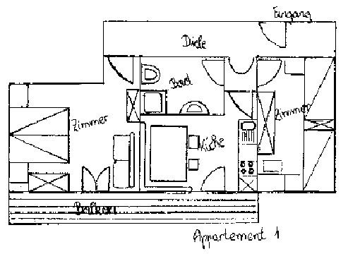 Appartement Südtirol Grundriss Haus Hollaus in Tirol